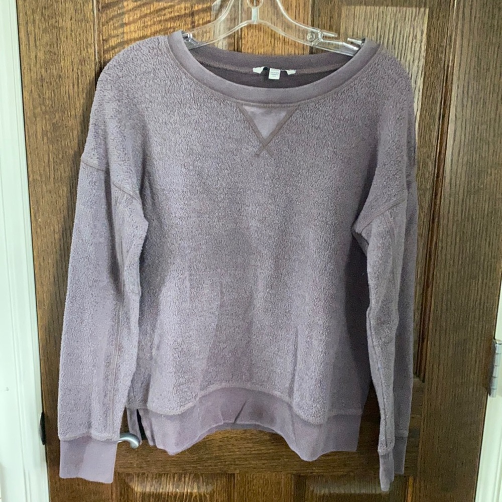 American Eagle Purple Fleece Sweatshirt
